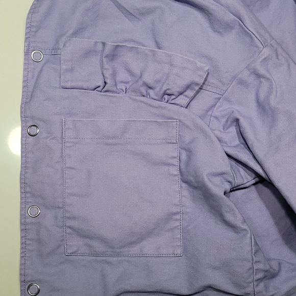 Lavender Pull and Bear Jean Jacket, Size Small - Picture 9 of 10